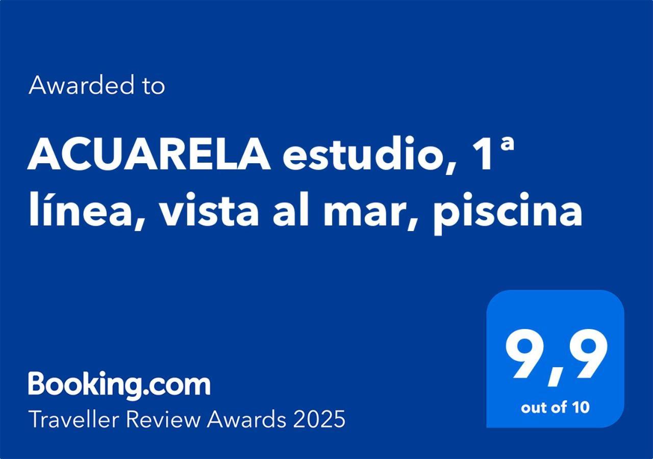 Acuarela Estudio, 1ª Linea, Vista Al Mar, Piscina Calp Exterior foto